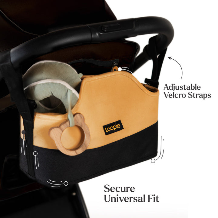 Loopie Organiser Bag | Baby Stroller Organiser Bag | Magnetic Closure | Baby Caddy Bag