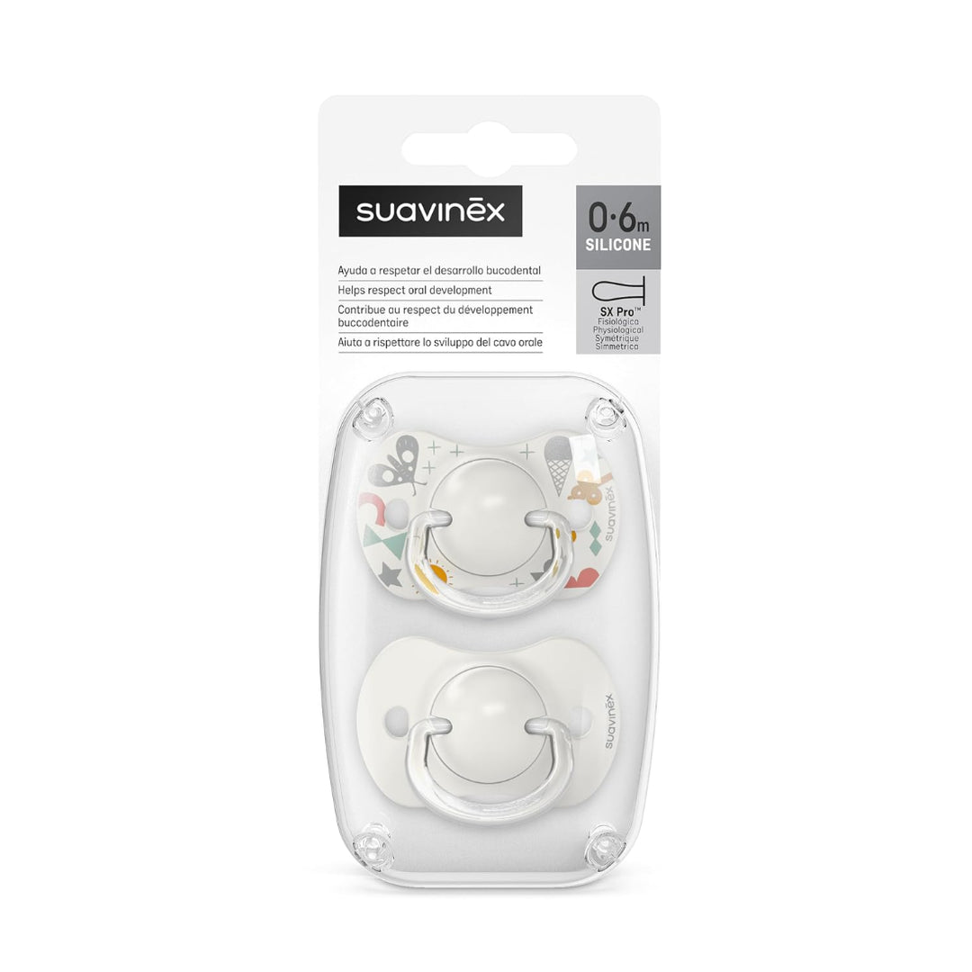 Suavinex Physiological Soothers with SX Pro Physiological Teat (Pack of 2)