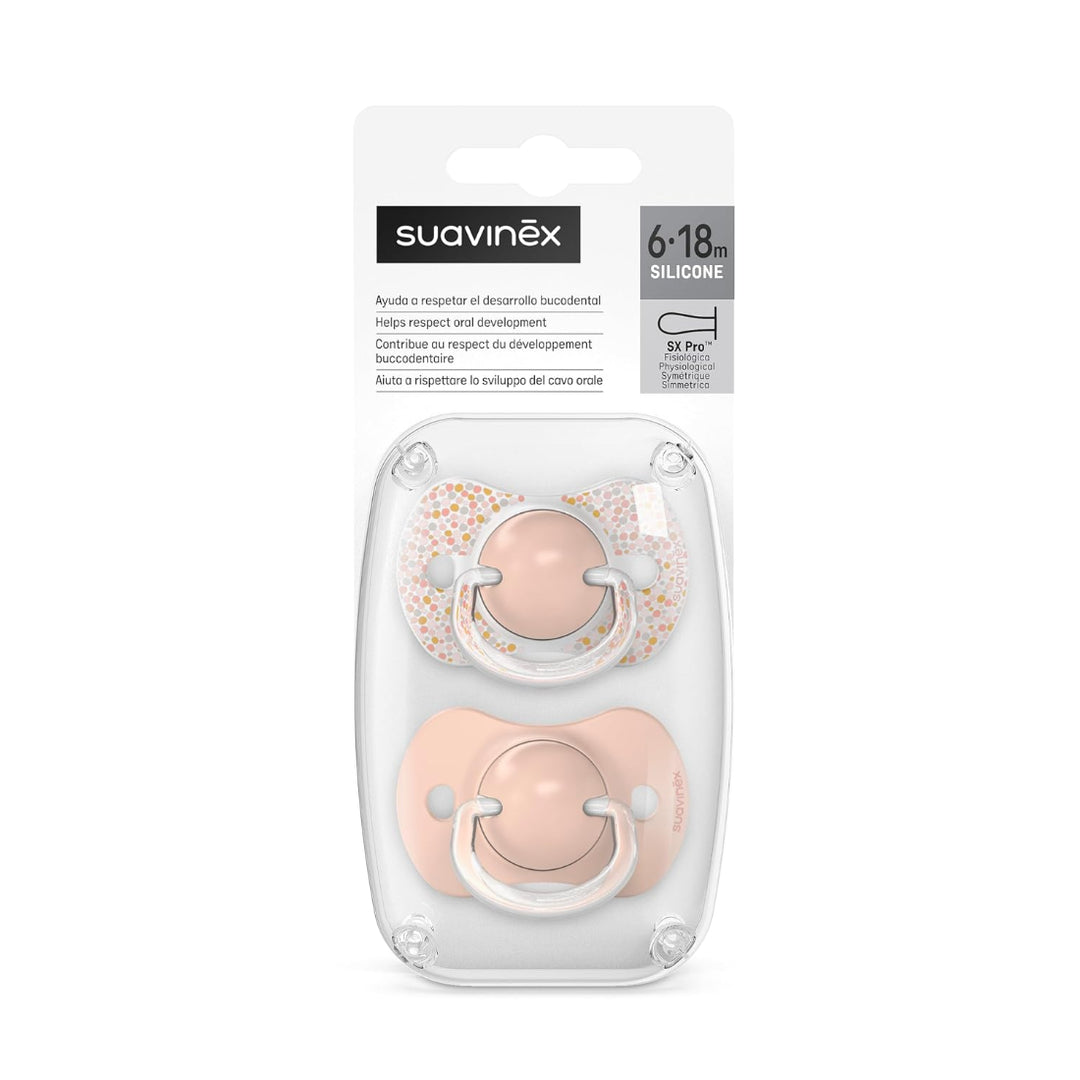Suavinex Physiological Soothers with SX Pro Physiological Teat (Pack of 2)