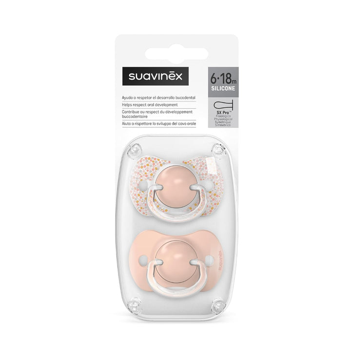 Suavinex Physiological Soothers with SX Pro Physiological Teat (Pack of 2)