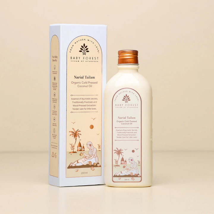 Baby Forest Narial Tailam Organic Cold Pressed Coconut Oil (200ml)