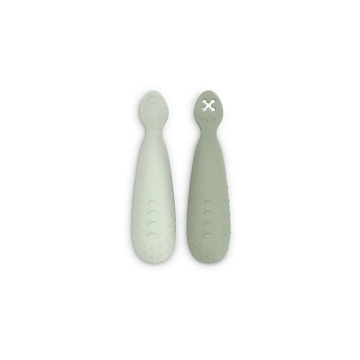 Suavinex Color Essence Silicone Spoon (6m+) (Green) (Pack of 2)