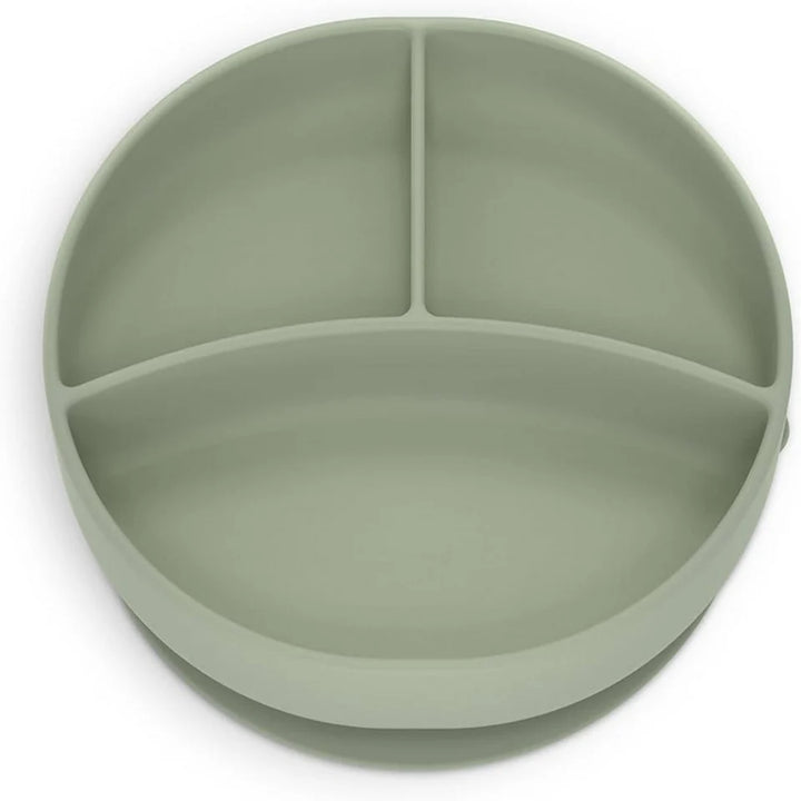 Suavinex Color Essence Silicone Divided Plate (6m+) (Green)