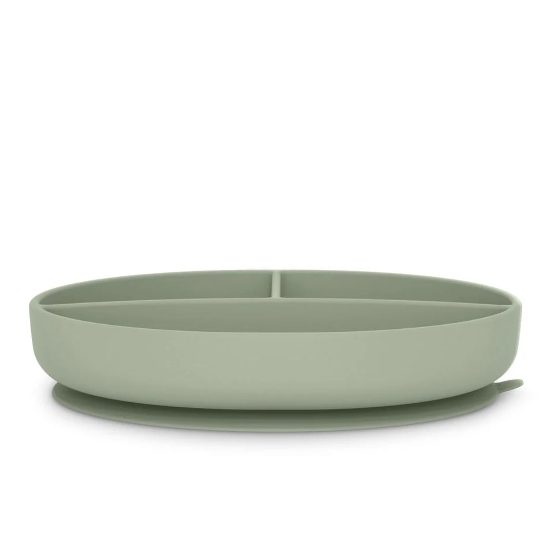 Suavinex Color Essence Silicone Divided Plate (6m+) (Green)