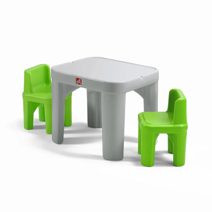 Step2 Mighty My Size Kids Table and Chair Set (Grey and Red)