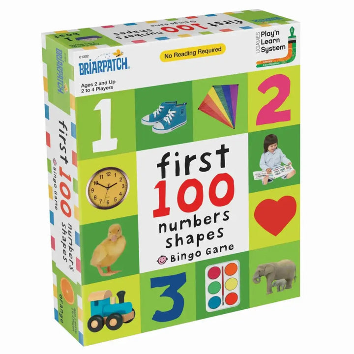 First 100 Numbers Shapes Matching Bingo Game