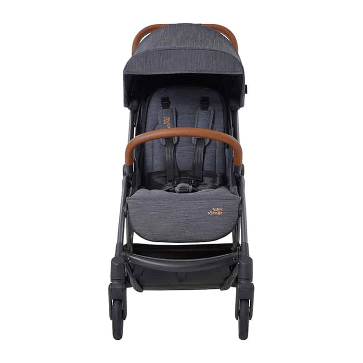 Britax Gravity II Auto One-Handed Fold Stroller (Blue Marble)
