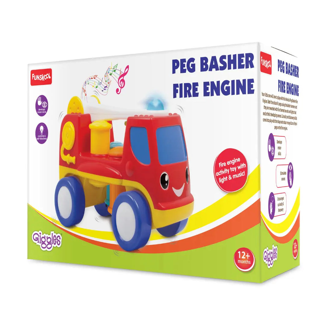 Giggles Peg Basher Fire Engine