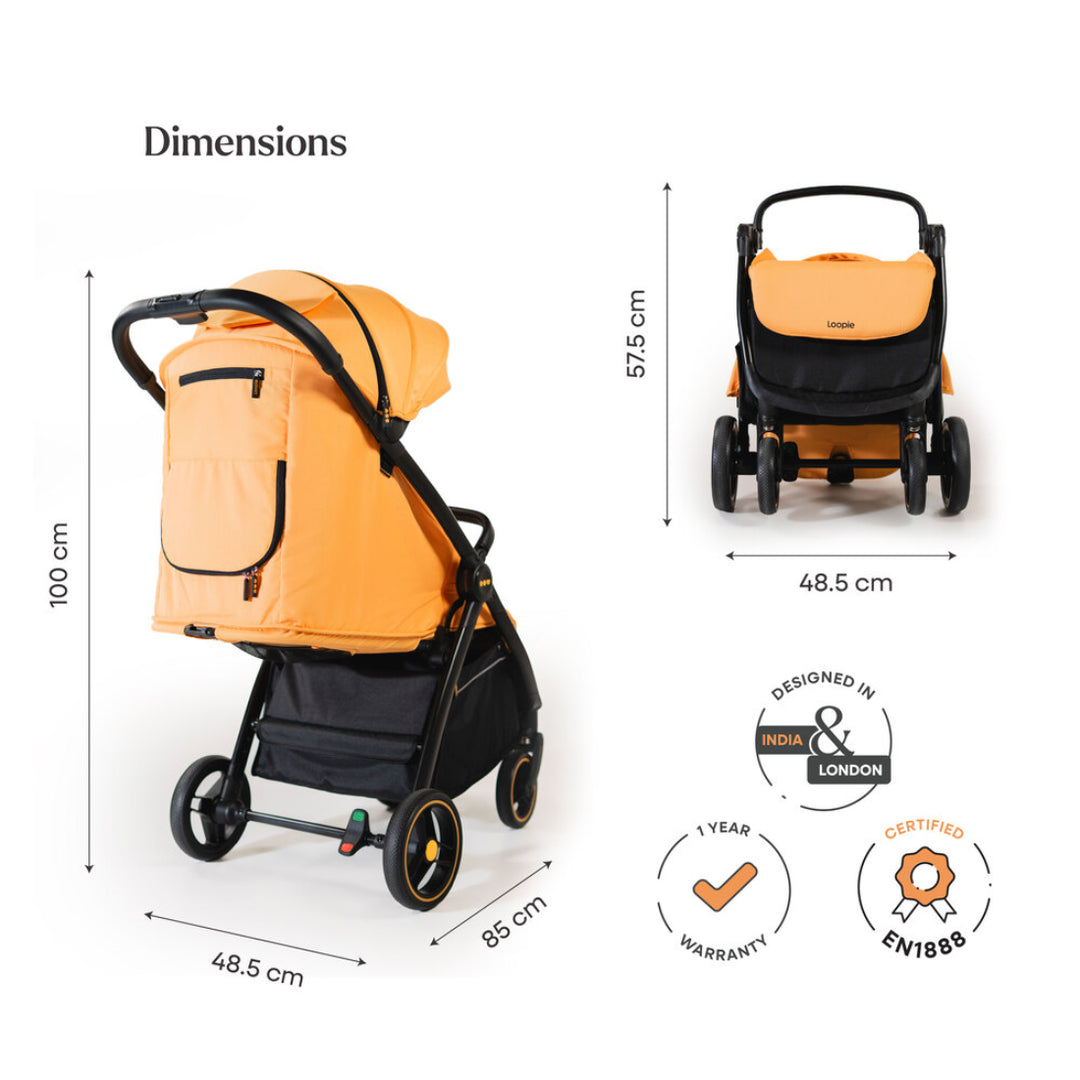 Loopie Hop | 0-4 Years | Travel Friendly Cabin Stroller