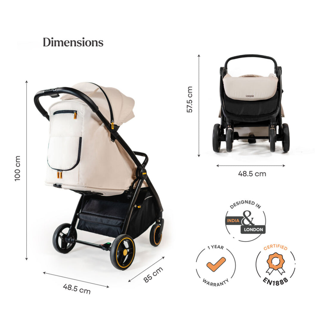 Loopie Hop | 0-4 Years | Travel Friendly Cabin Stroller