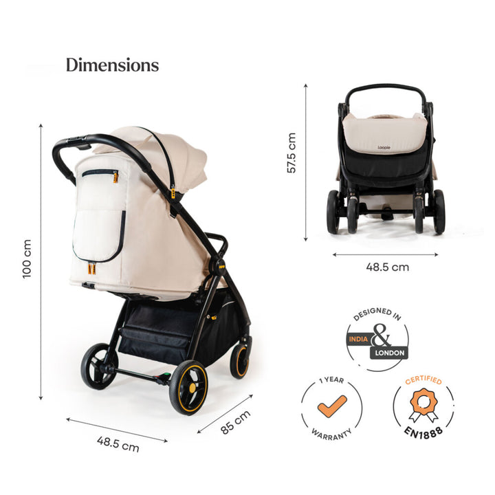 Loopie Hop | 0-4 Years | Travel Friendly Cabin Stroller