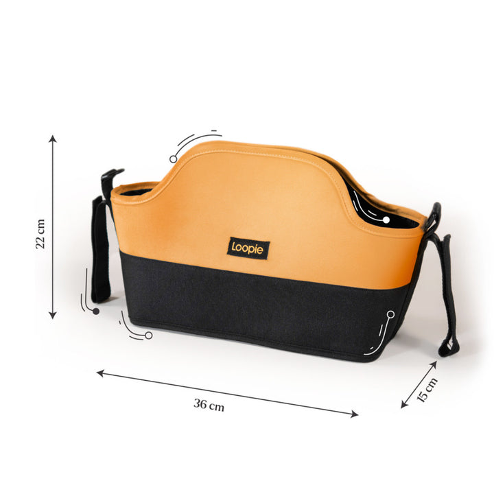 Loopie Organiser Bag | Baby Stroller Organiser Bag | Magnetic Closure | Baby Caddy Bag