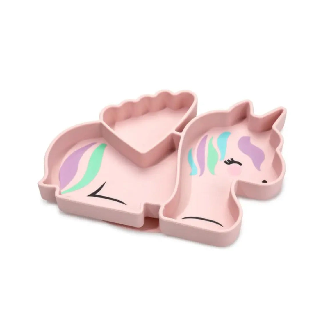 melii Silicone Divided Plate - Unicorn