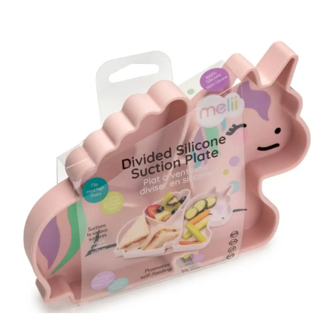 melii Silicone Divided Plate - Unicorn