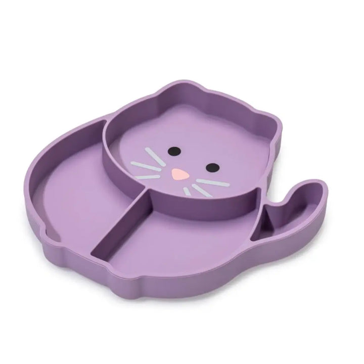 melii Silicone Divided Plate - Cat