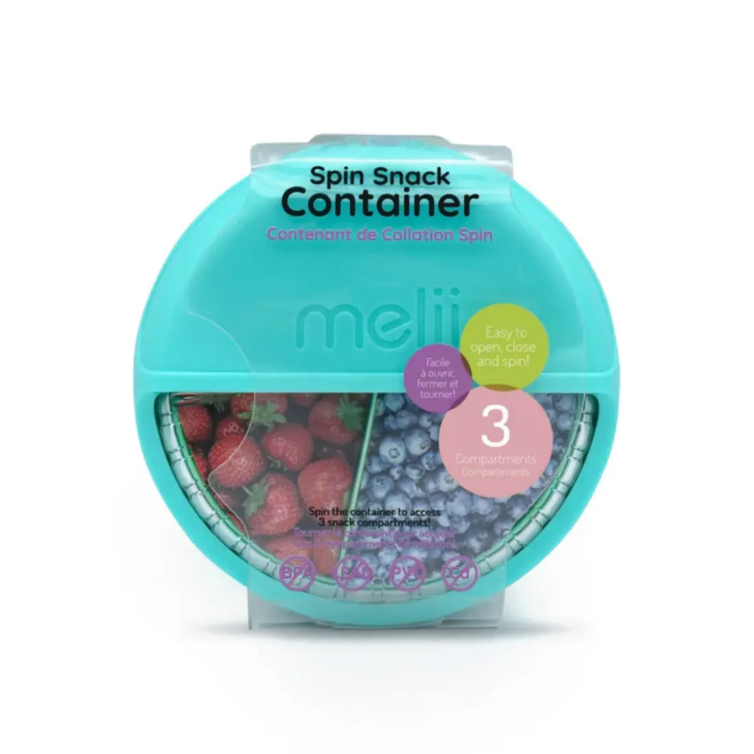 melii Spin Snack Container (Blue & Mint)