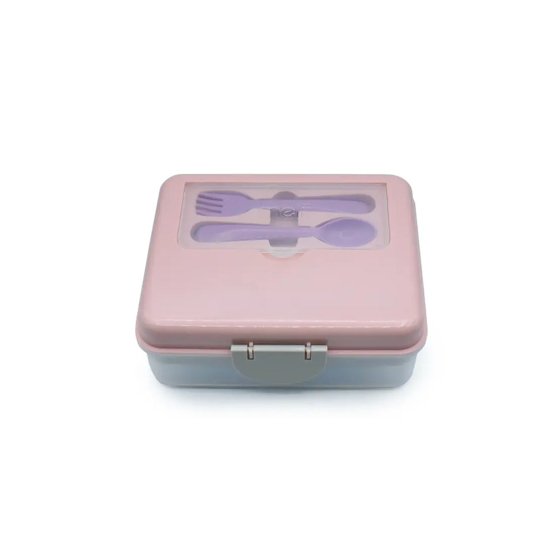 melii 2 Tier Bento (Pink, Purple & Grey)