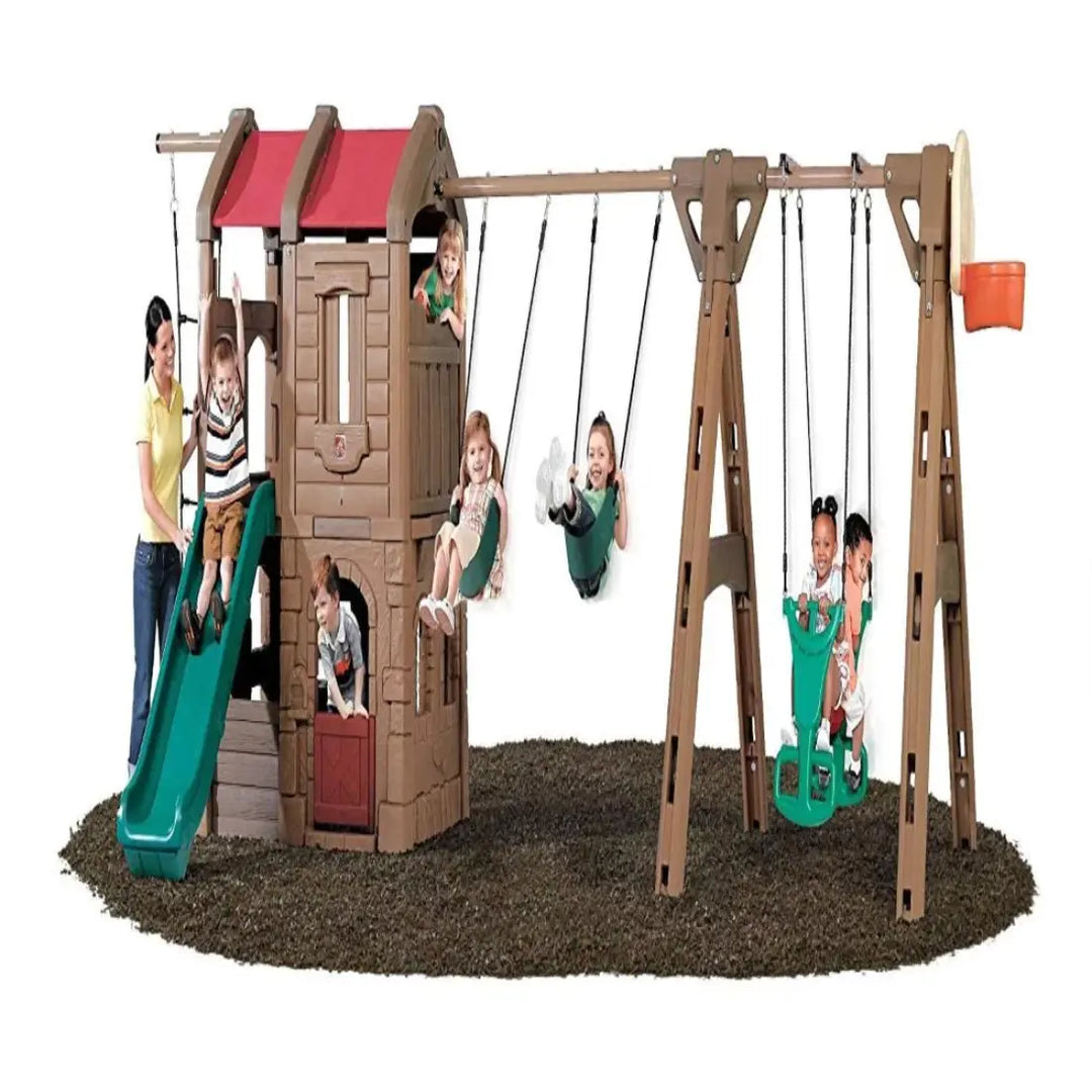 Step2 Naturally Playful Adventure Lodge Play Center with Glider