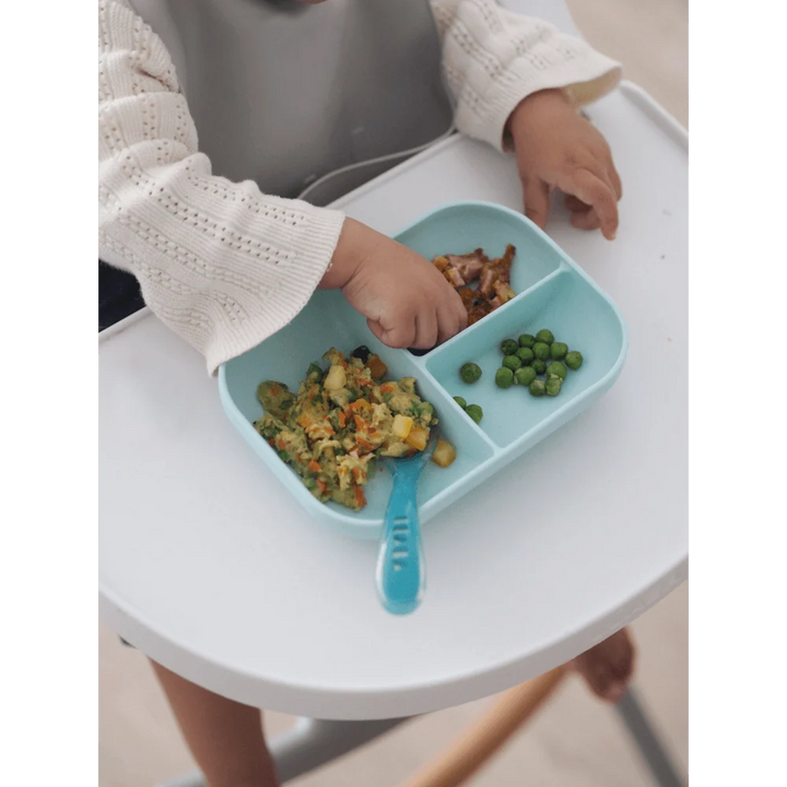 Beaba Silicone Suction Divided Plate + 2nd Stage Spoon