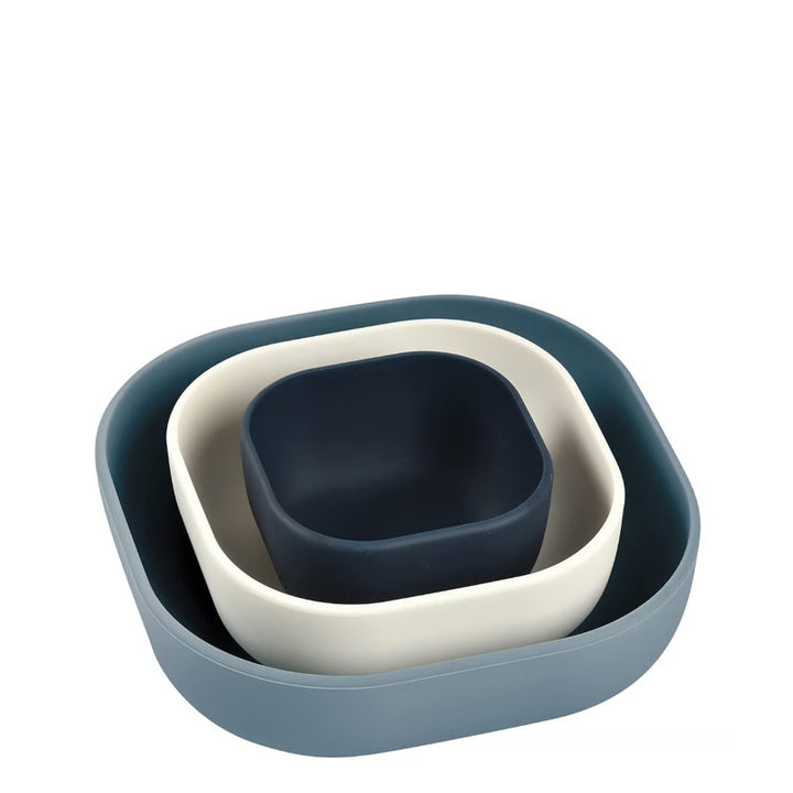 Beaba Set of 3 Silicone Stackable Bowls