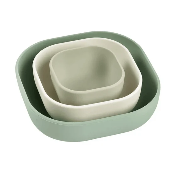 Beaba Set of 3 Silicone Stackable Bowls