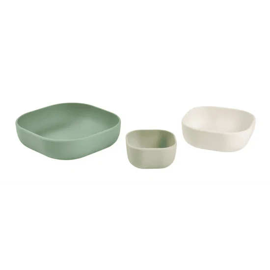 Beaba Set of 3 Silicone Stackable Bowls