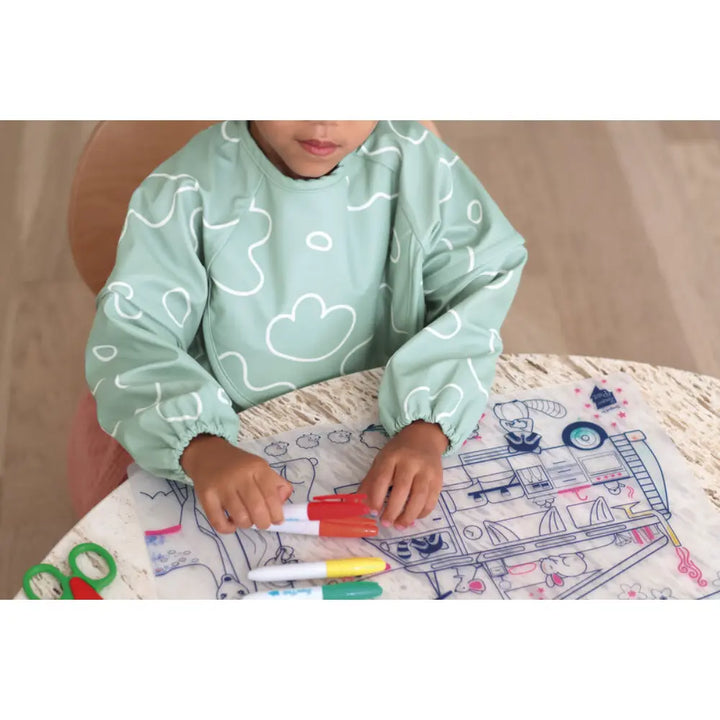 Beaba 2-in-1 Bib with Removable Sleeves