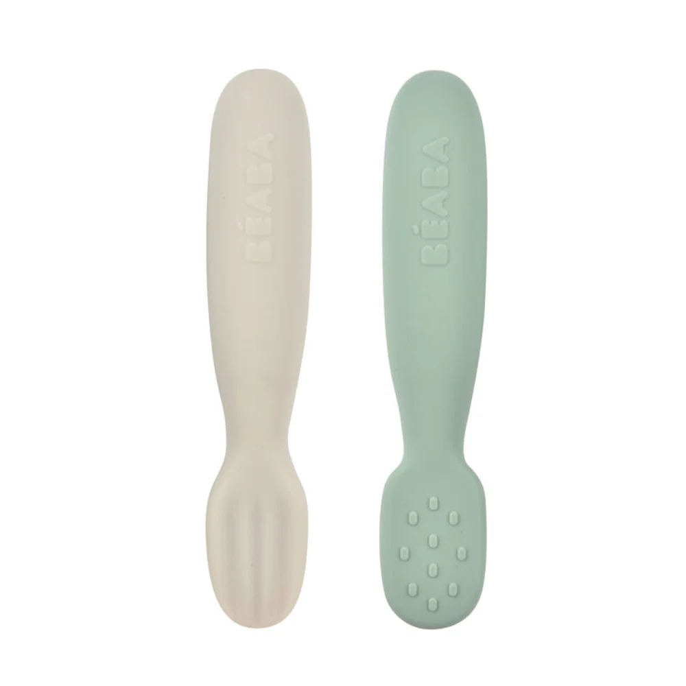 Beaba Set of 2 Silicone Pre-Feeding Spoons
