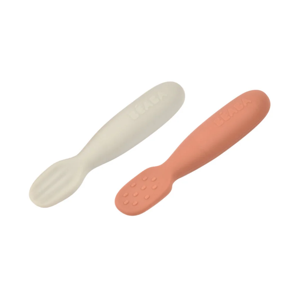 Beaba Set of 2 Silicone Pre-Feeding Spoons