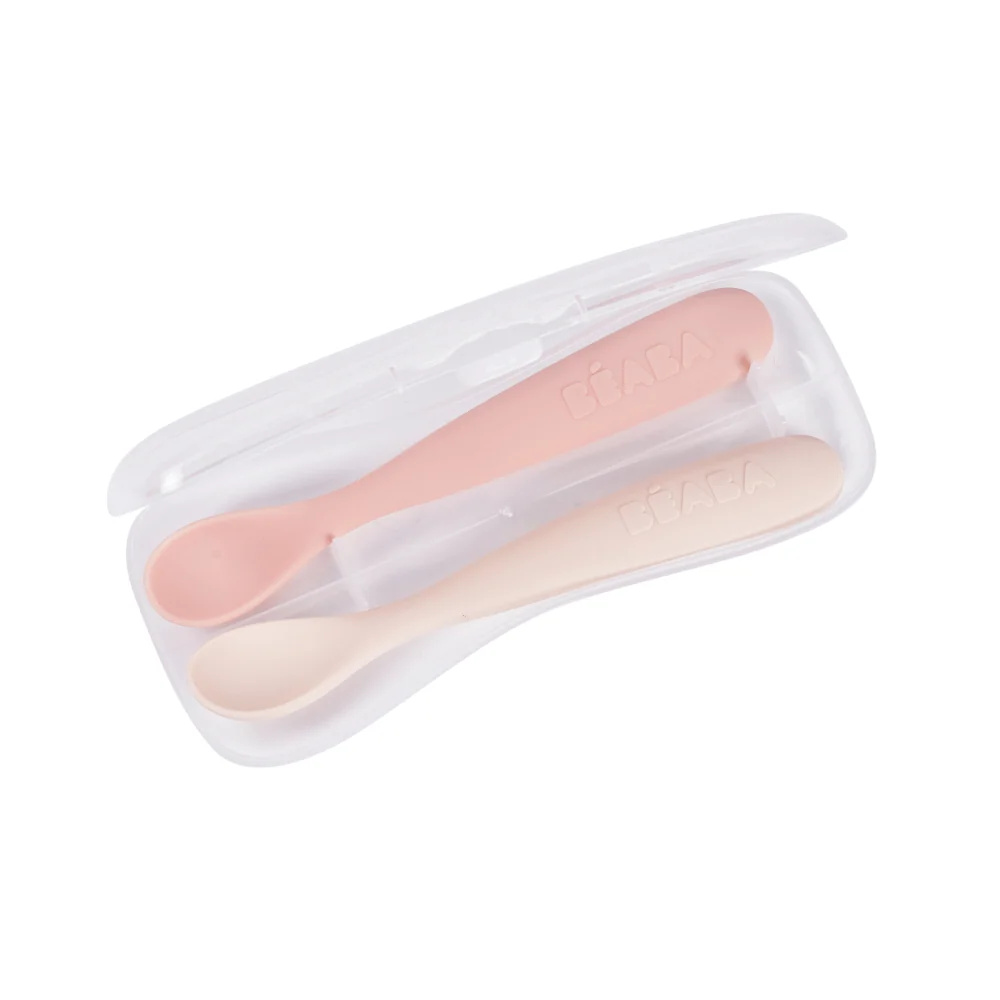 Beaba 1st Stage Soft Silicone Spoon - Set of 2