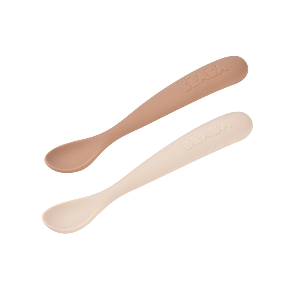 Beaba 1st Stage Soft Silicone Spoon - Set of 2