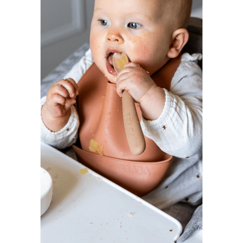 Beaba 1st Stage Soft Silicone Spoon - Set of 2