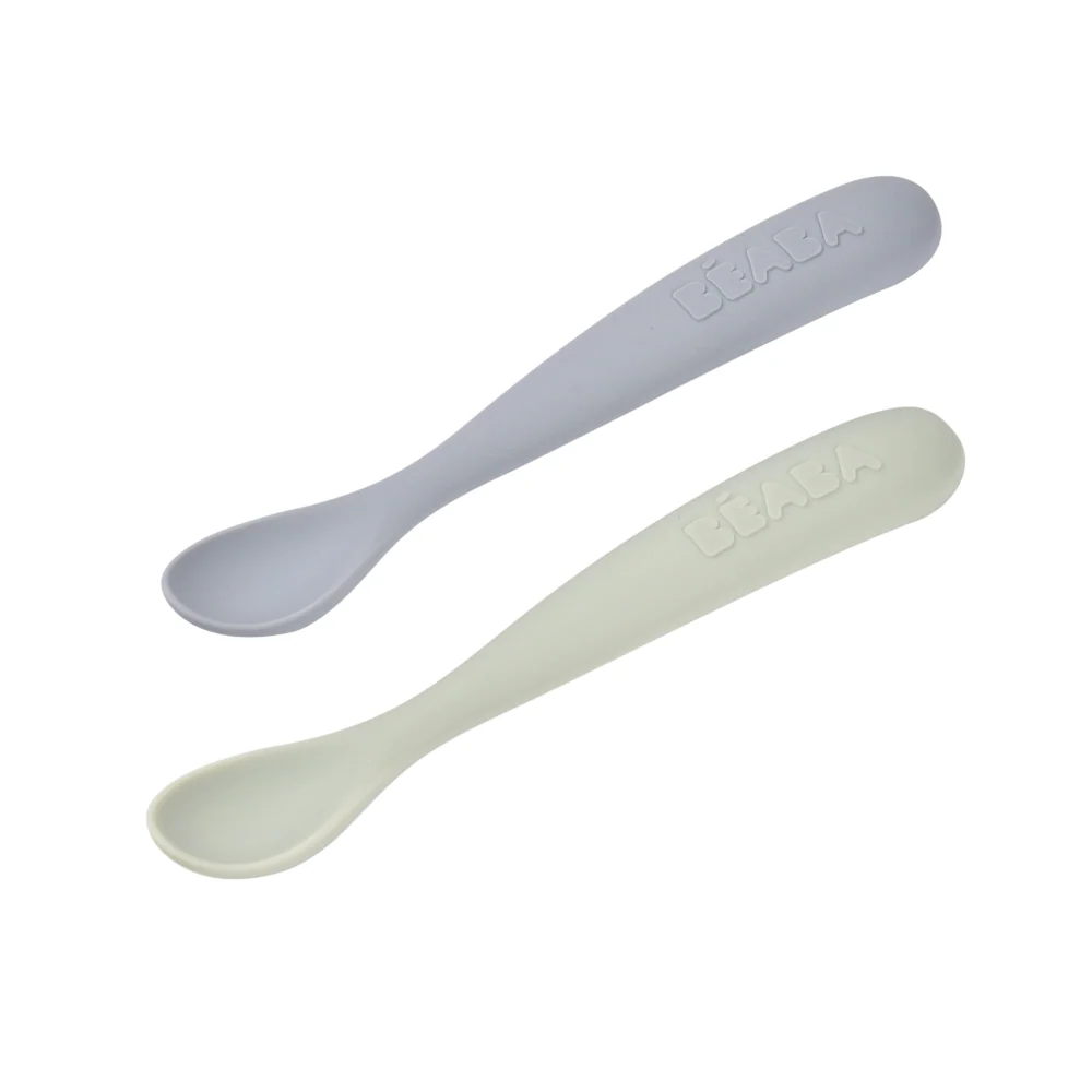 Beaba 1st Stage Soft Silicone Spoon - Set of 2
