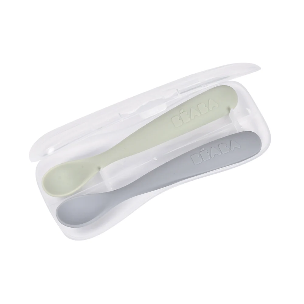 Beaba 1st Stage Soft Silicone Spoon - Set of 2