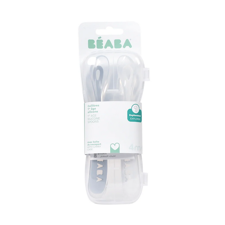 Beaba 1st Stage Silicone Spoon - Set of 2