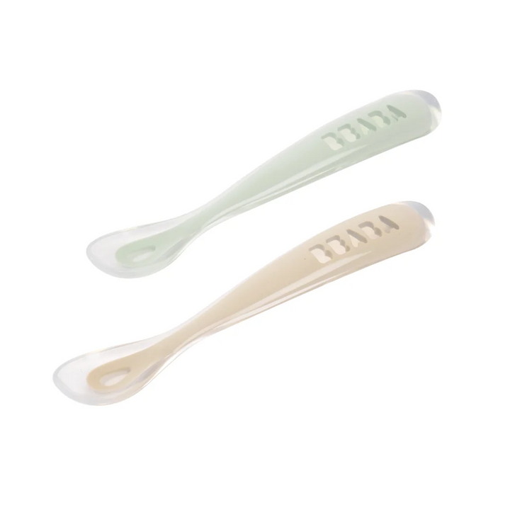 Beaba 1st Stage Silicone Spoon - Set of 2
