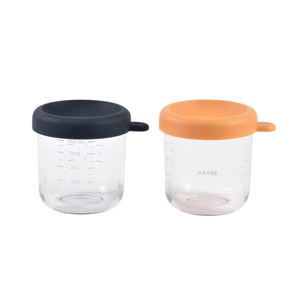 Beaba Glass Conservation Jars - Set of 2 (250ml)