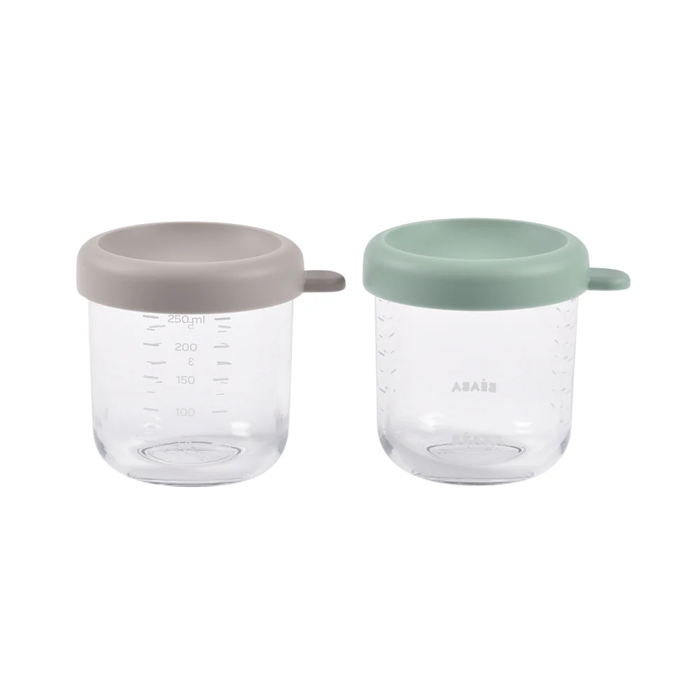 Beaba Glass Conservation Jars - Set of 2 (250ml)