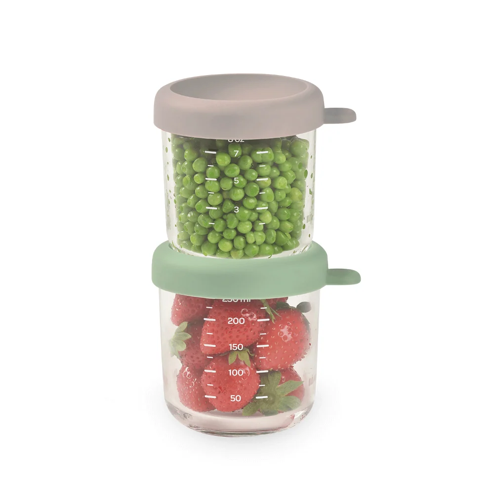 Beaba Glass Conservation Jars - Set of 2 (250ml)