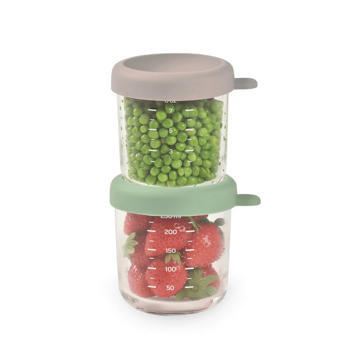 Beaba Glass Conservation Jars - Set of 2 (250ml)