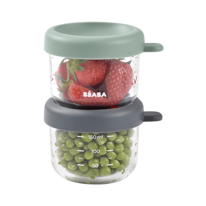Beaba Glass Conservation Jars - Set of 2 (150ml)