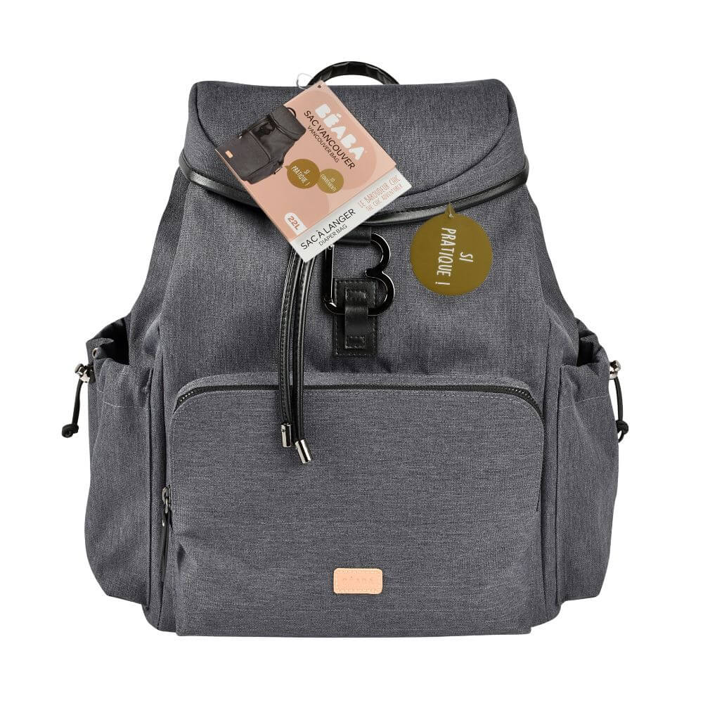 Beaba Vancouver Diaper Bag (dark grey)