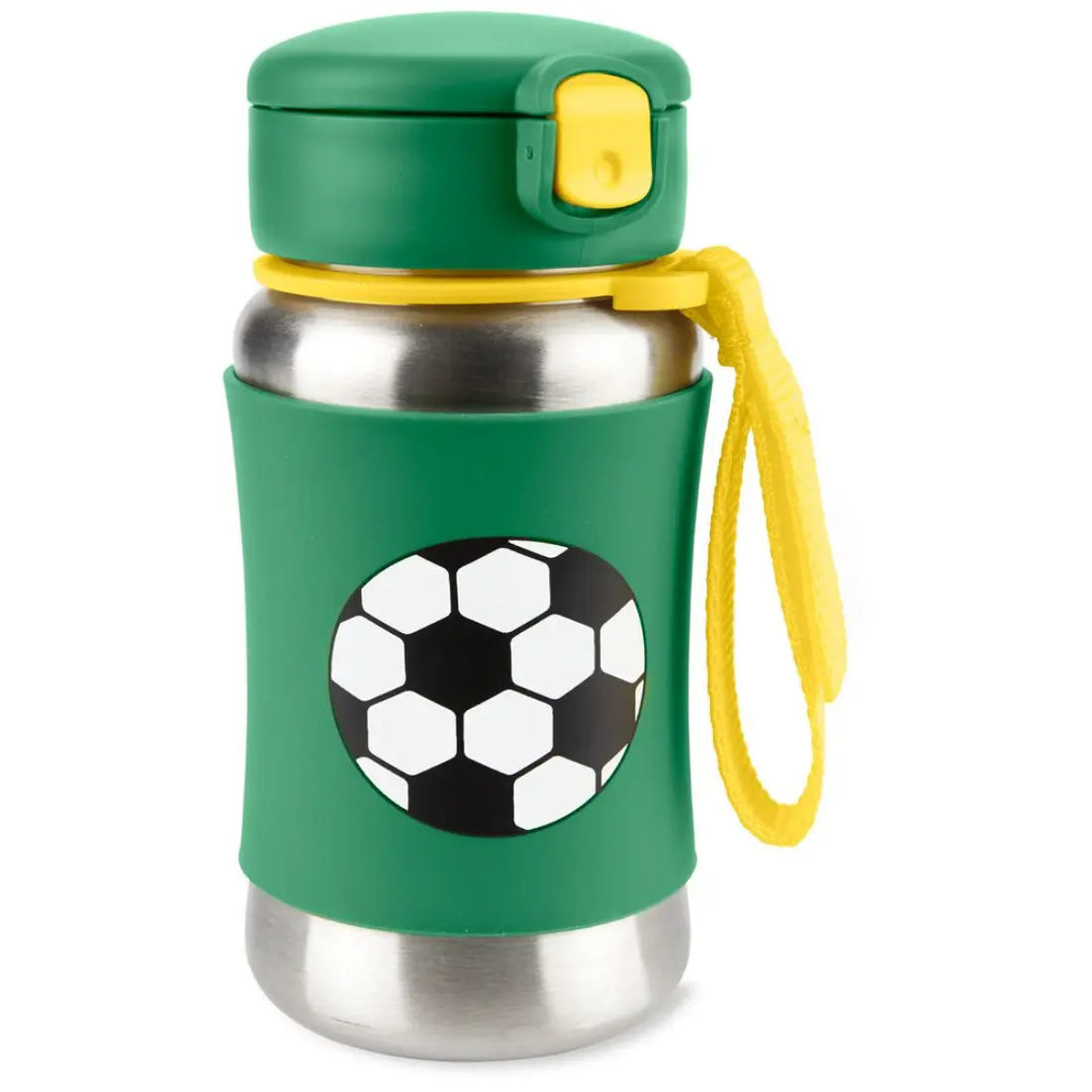 Skip Hop Spark Style Stainless Steel Bottle (Soccer Football)