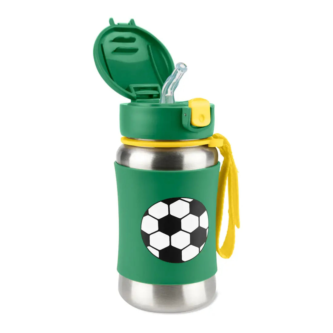 Skip Hop Spark Style Stainless Steel Bottle (Soccer Football)