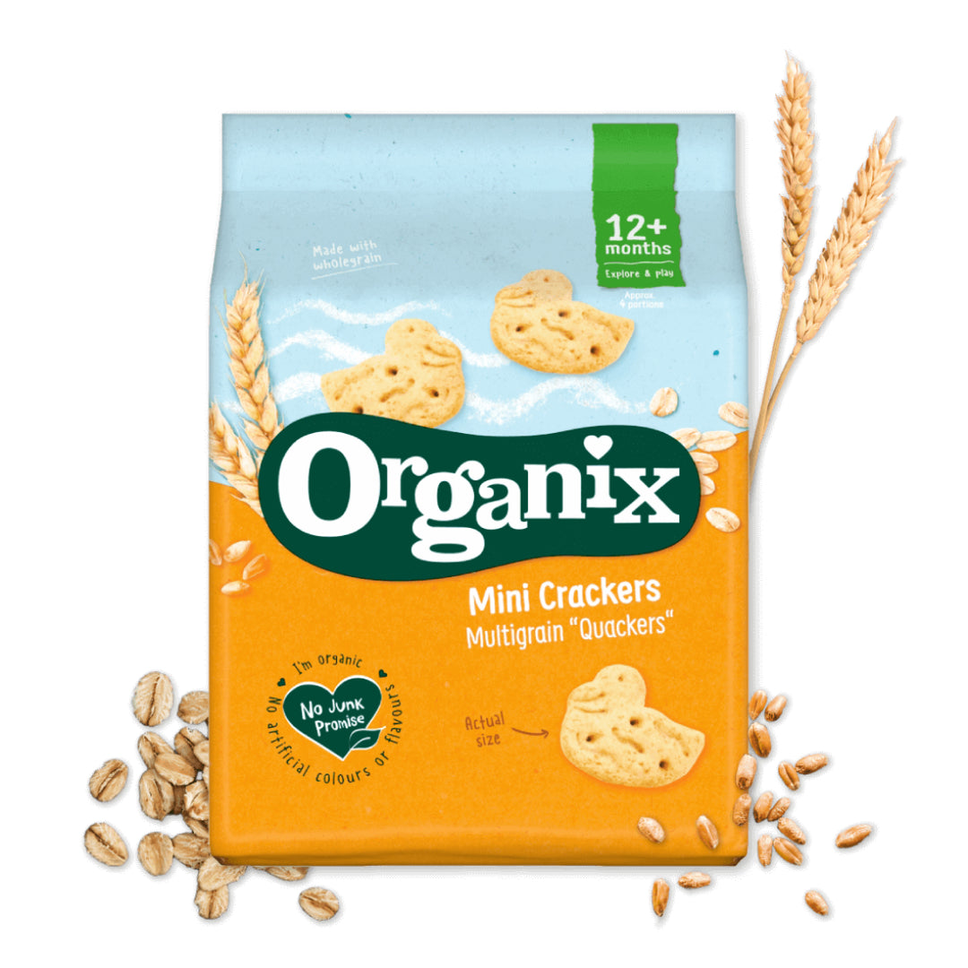 Organix Mini Crackers Multigrain "Quackers" (80g)