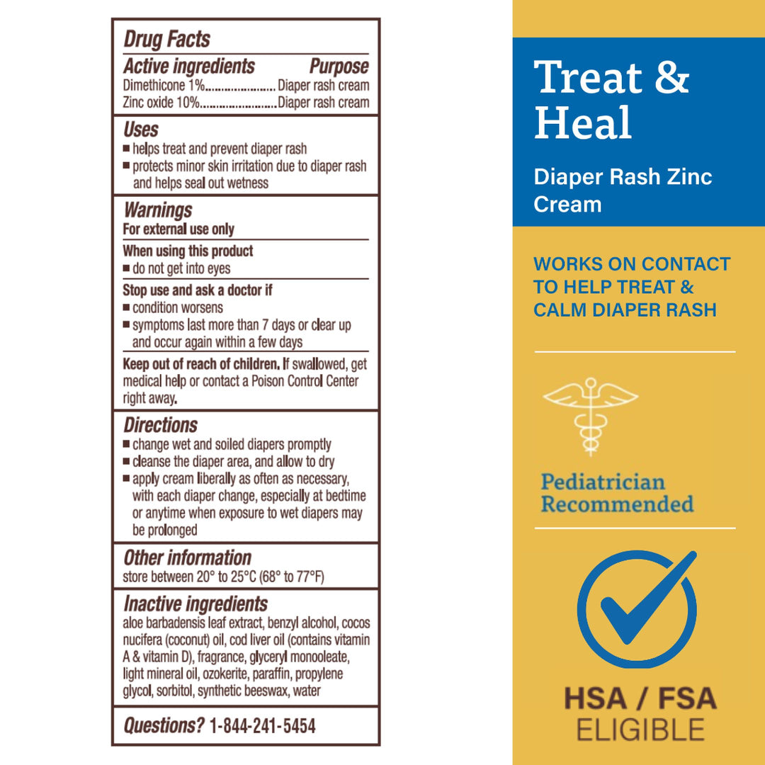 A+D Treat &amp; Heal Diaper Rash Ointment (113g)