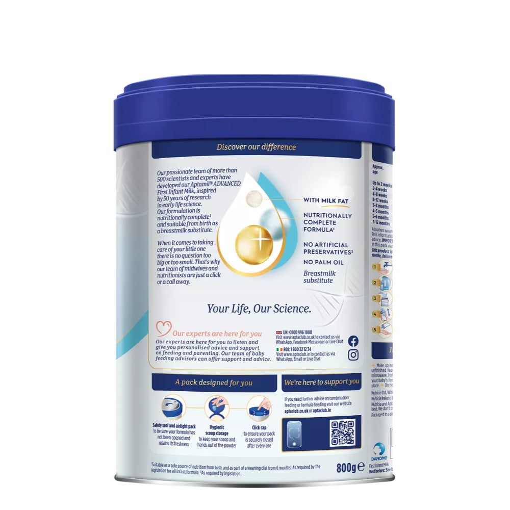 Aptamil Advanced 1 First Infant Milk (From Birth) (800g)