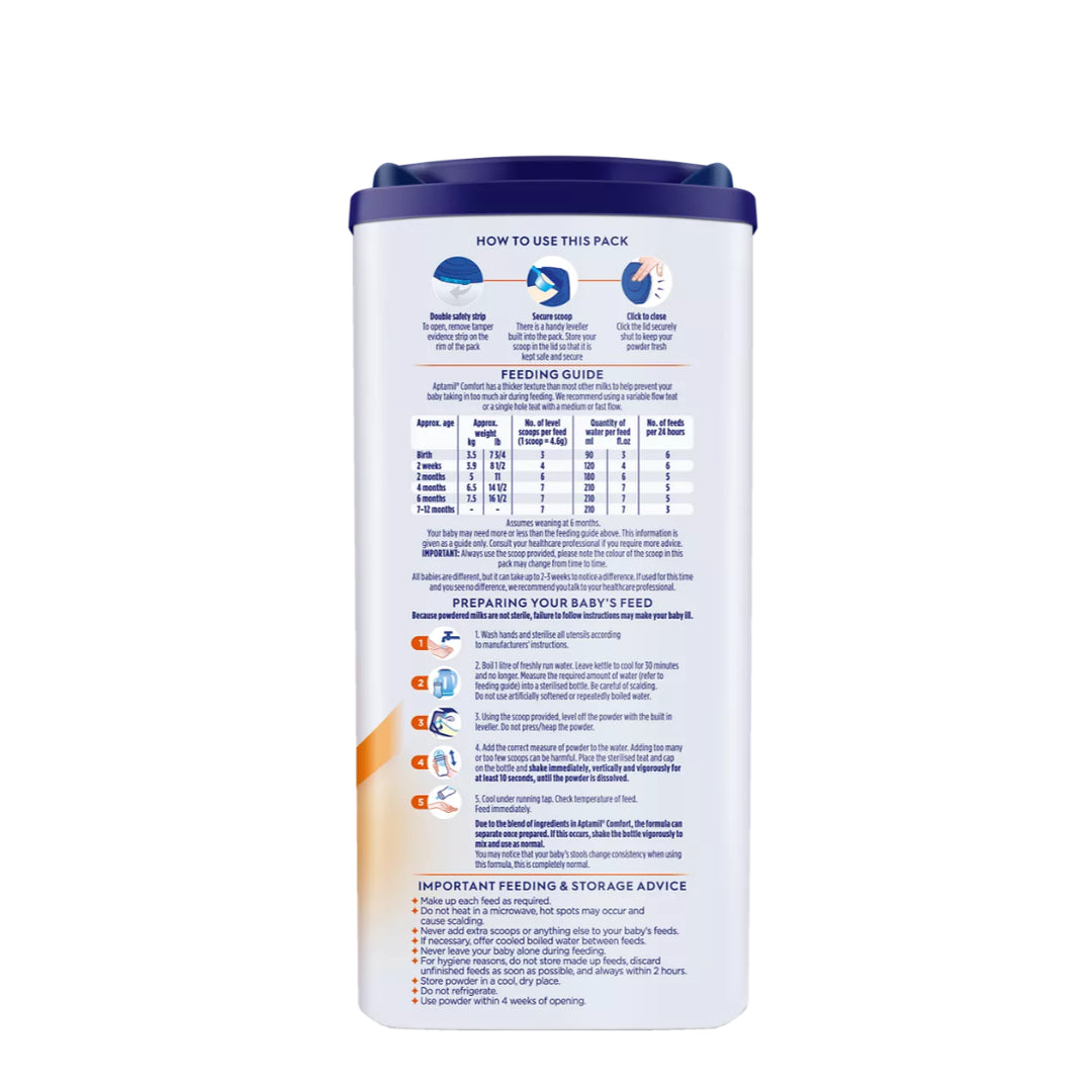 Aptamil Comfort Formula Milk (From Birth to 12 Months) (800g)