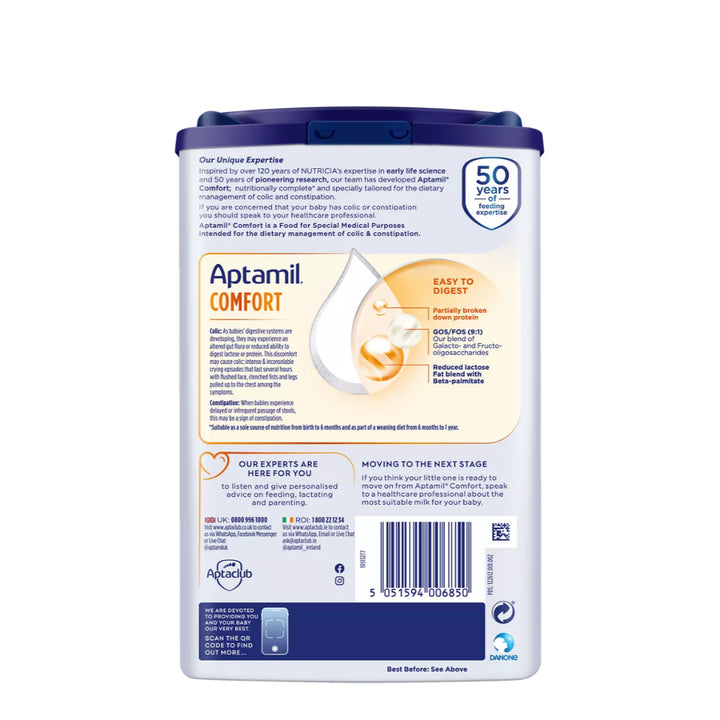 Aptamil Comfort Formula Milk (From Birth to 12 Months) (800g)