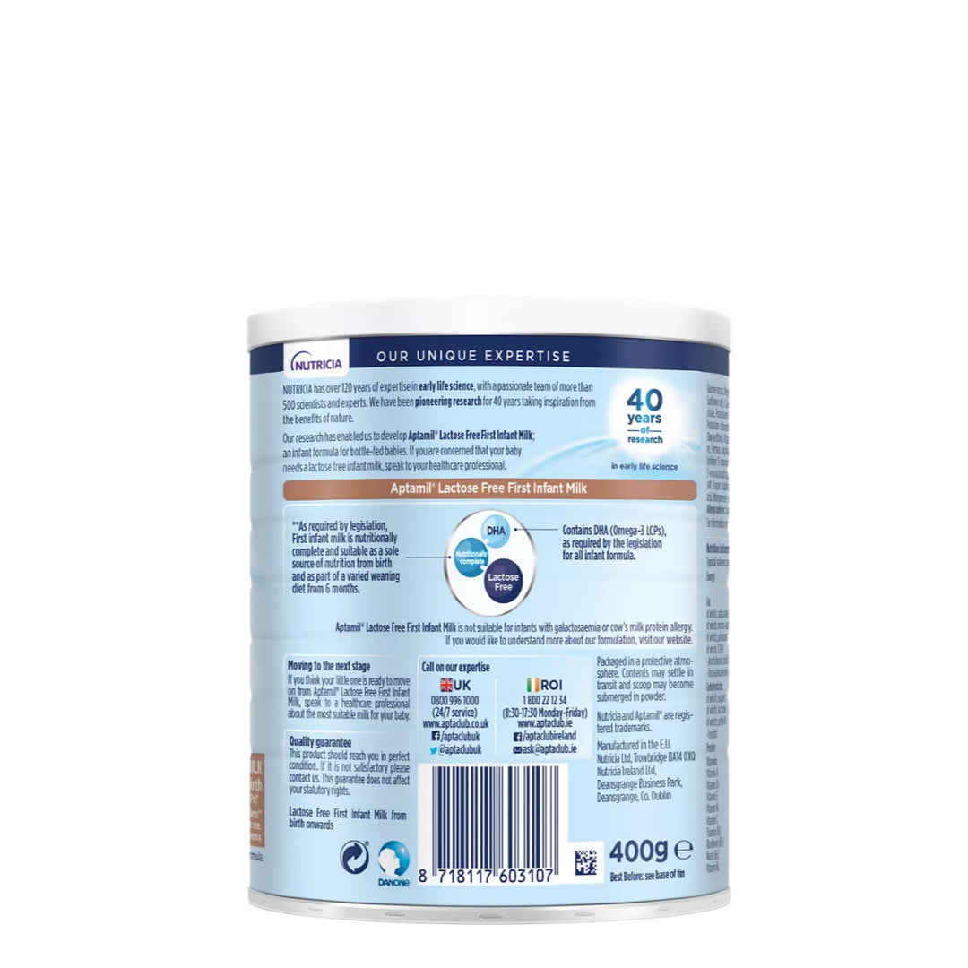 Aptamil Lactose Free First Infant Milk (From Birth) (400g)